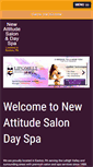 Mobile Screenshot of newattitudesalondayspa.com